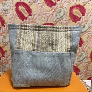 Handmade Rock Climbing Chalk Bucket w/ Pocket - Recycled Materials